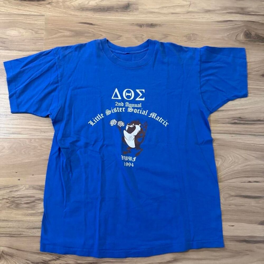 Vintage 1994 Taz looney tunes Delta Sigma Theta Little Sister Social Matrix XL